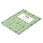 Weihnachtsbaum-Muster-Notebook Notizblock (Linke Seite)