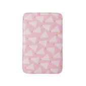 Weihnachtsbaum Muster rosa Badematte (Vorderseite Vertikal)