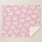 Weihnachtsbaum Muster rosa Sherpadecke (Vorderseite (Horizontal))