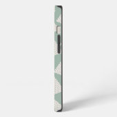 Weihnachtsbaum-Muster Sage Green iPhone Hülle (Linke Seite)
