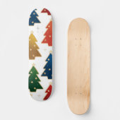 Weihnachtsbaum-Muster Skateboard (Vorderseite)