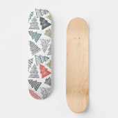 Weihnachtsbaum-Muster Skateboard (Vorderseite)
