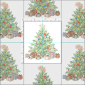 Weihnachtsbaum-Muster Stoff (Kachel)