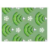 Weihnachtsbaum-Muster Tischdecke (Vorderseite (Horizontal))