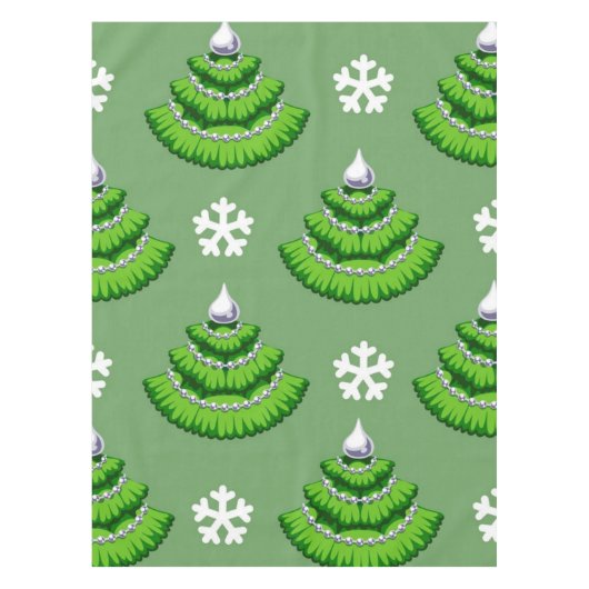 Weihnachtsbaum-Muster Tischdecke (Vorderseite)