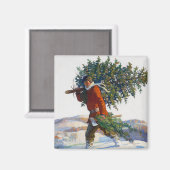 Weihnachtsbaum | N.C. Wyeth Magnet (Vorderseite/Rückseite)