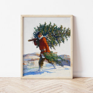 Weihnachtsbaum N.C. Wyeth Poster