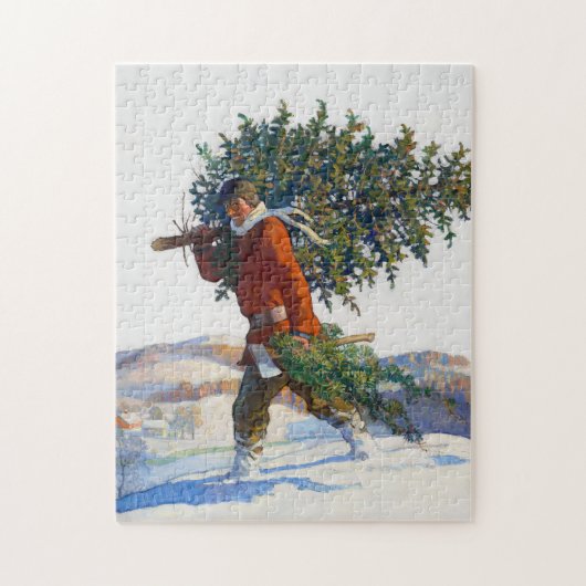 Weihnachtsbaum | N.C. Wyeth Puzzle (Vertikal)