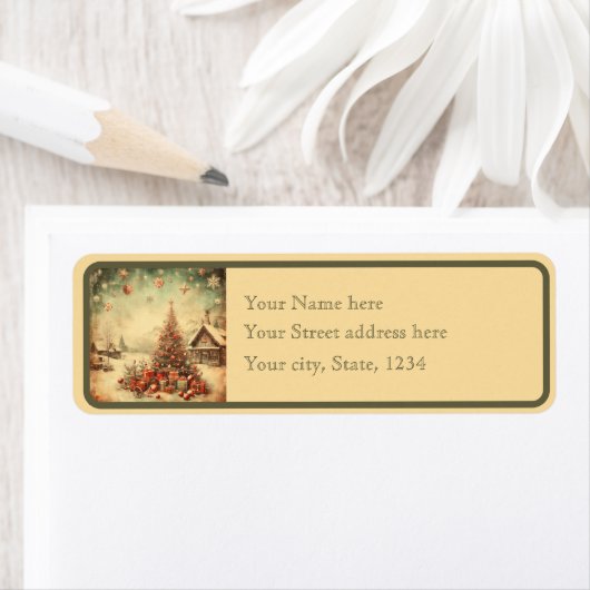 Weihnachtsbaum nach Kundenwunsch Rückgabenetikett (Insitu)