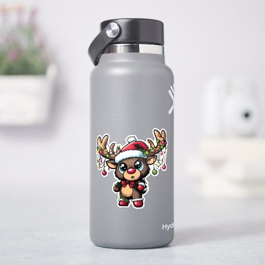 Weihnachtsbaum nach Maß Vinyl Sticker (HydroFlask)