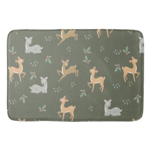 Weihnachtsbaum Nahtloses Muster Badematte