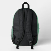 Weihnachtsbaum Nahtloses Muster Bedruckter Rucksack (Rückseite)
