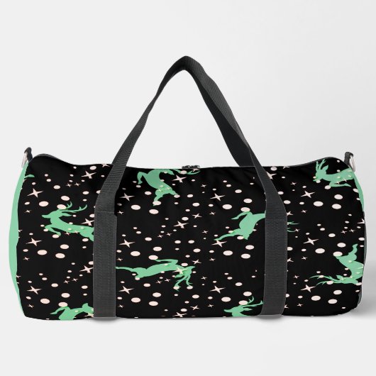 Weihnachtsbaum Nahtloses Muster Duffle Bag (Vorderseite)