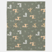 Weihnachtsbaum Nahtloses Muster Fleecedecke (Vorderseite)