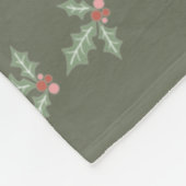 Weihnachtsbaum Nahtloses Muster Fleecedecke (Ecke)