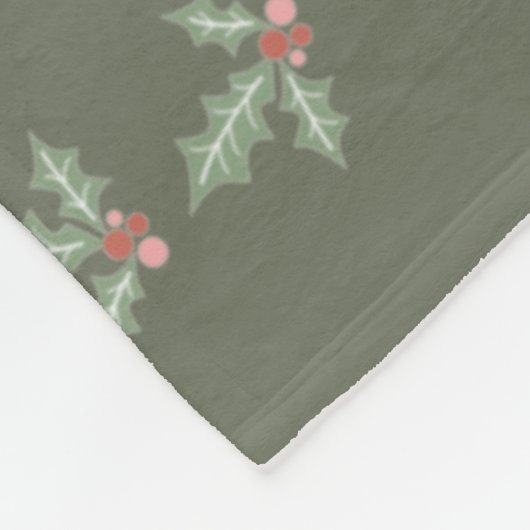 Weihnachtsbaum Nahtloses Muster Fleecedecke (Ecke)