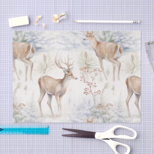 Weihnachtsbaum Nahtloses Muster Seidenpapier (Handwerk)