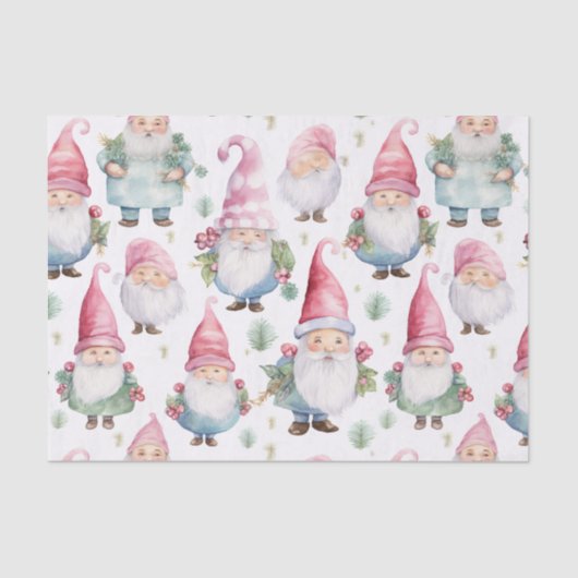 Weihnachtsbaum Nahtloses Muster Seidenpapier (Vorderseite)