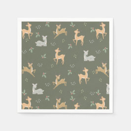 Weihnachtsbaum Nahtloses Muster Serviette