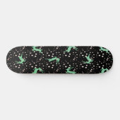 Weihnachtsbaum Nahtloses Muster Skateboard (Horizontal)
