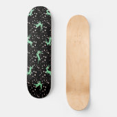 Weihnachtsbaum Nahtloses Muster Skateboard (Vorderseite)