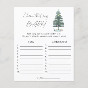 Weihnachtsbaum - Name dieses Lied Baby Duschgame