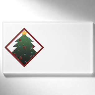 Weihnachtsbaum Namenschild