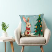 Weihnachtsbaum neben dekoriertem Weihnachtsbaum Kissen (Stuhl )