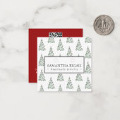 Weihnachtsbaum Necklace Ohrringe Display Mitteilungskarte (Vorderseite/Rückseite Beispiel)