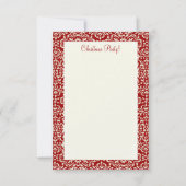 Weihnachtsbaum Nest ~ Einladungen (Rückseite)