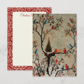 Weihnachtsbaum Nest ~ Einladungen (Vorne/Hinten)