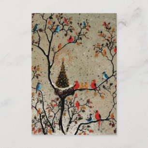 Weihnachtsbaum-Nest ~  Einladungen