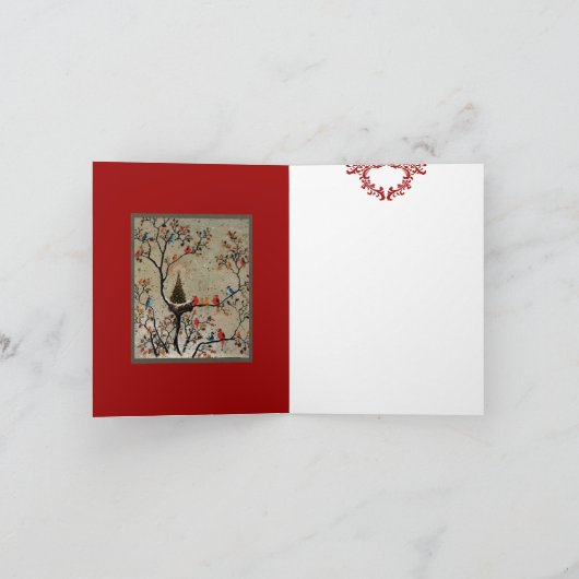 Weihnachtsbaum Nest ~ Karte (Innenseite)