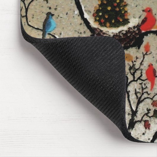 Weihnachtsbaum-Nest ~ Mousepad (Ecke)