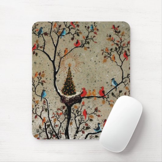 Weihnachtsbaum-Nest ~ Mousepad (Mit Mouse)