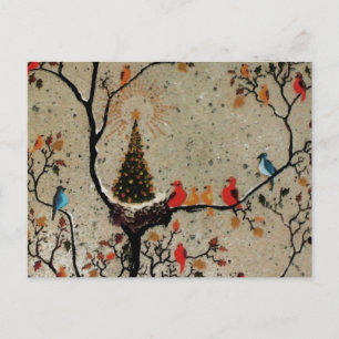 Weihnachtsbaum Nest ~ Postkarte