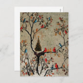 Weihnachtsbaum Nest ~ Postkarte (Vorne/Hinten)