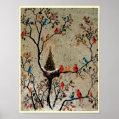 Weihnachtsbaum Nest ~ Print Poster (Vorne)