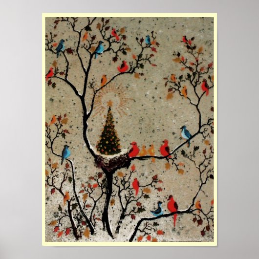 Weihnachtsbaum Nest ~ Print Poster (Vorne)