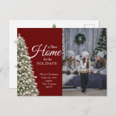 Weihnachtsbaum Neue Zuhause für Feiertage Foto Mov Postkarte (Vorne/Hinten)