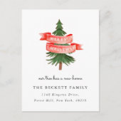 Weihnachtsbaum Neue Zuhause Moving Ankündigung (Vorderseite)