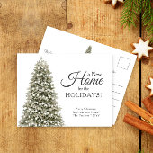 Weihnachtsbaum Neue Zuhause Moving Ankündigung Postkarte