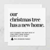 Weihnachtsbaum Neue Zuhause Wir haben Urlaub verle Ankündigung (Vorne/Hinten)