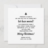 Weihnachtsbaum Neue Zuhause Wir haben Urlaub verle Ankündigung (Rückseite)