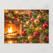 Weihnachtsbaum, Neujahrskonzept Feiertagspostkarte (Vorderseite)