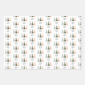 Weihnachtsbaum Niedlich Geschenkpapier Set (Vorderseite)