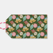 Weihnachtsbaum Niedlich Jingle Farbiger Typografie Geschenkanhänger (Rückseite Horizontal)