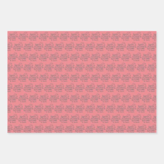 Weihnachtsbaum Niedliche Weihnachten Geschenkpapier Set (Vorderseite 3)