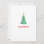 Weihnachtsbaum Niedlicher Welpe Hund Weihnachtsman Einladung (Rückseite)