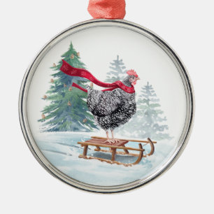 Weihnachtsbaum Niedliches Rodeln Ornament Aus Metall